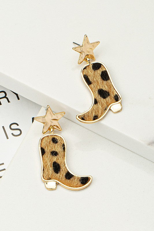CowBoot Earrings