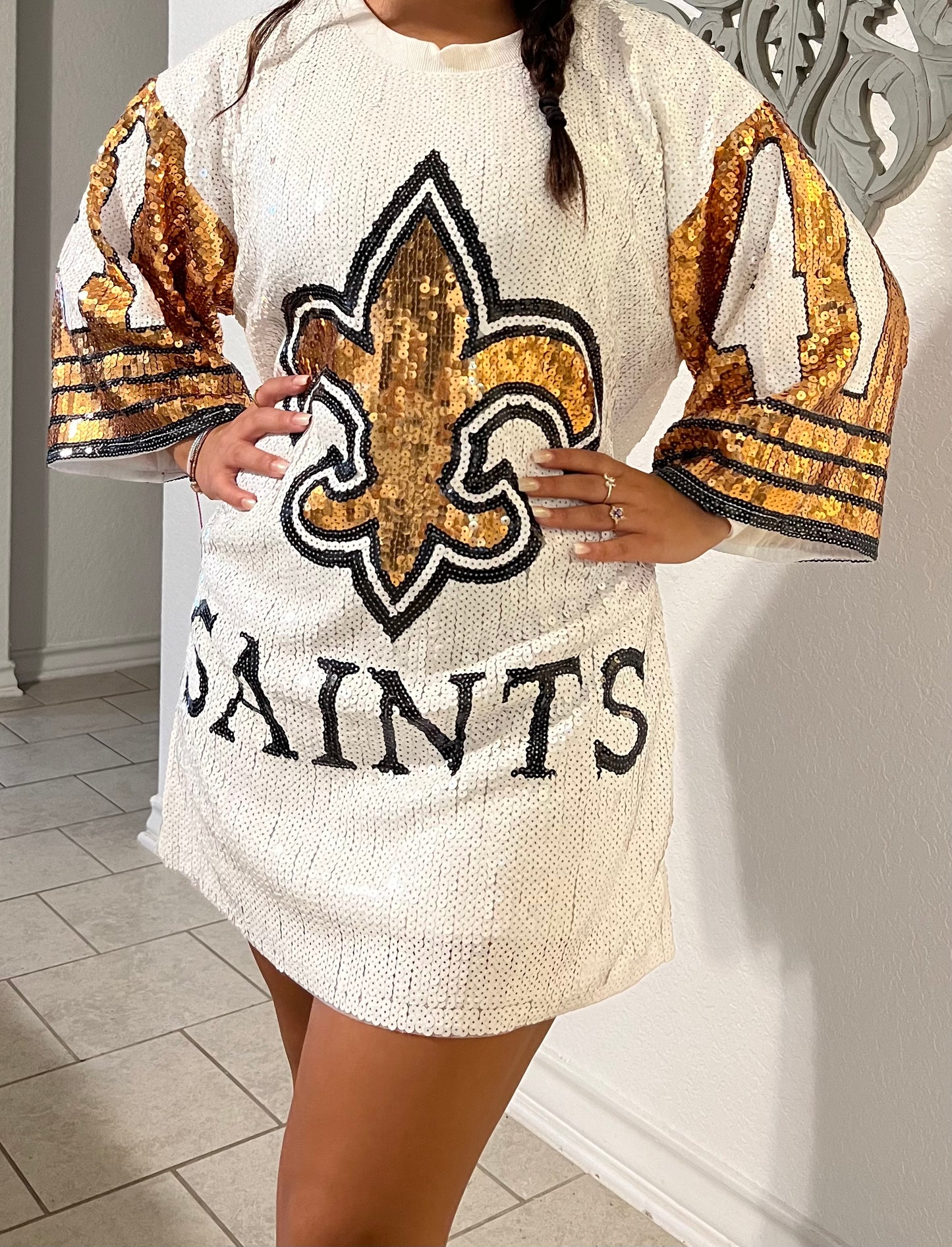 NOLA Saints Sequin Dress