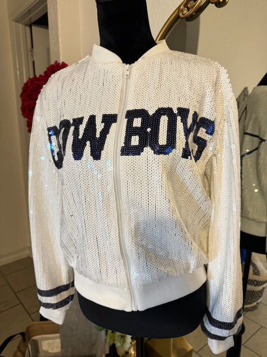 White DC Sequin Jacket