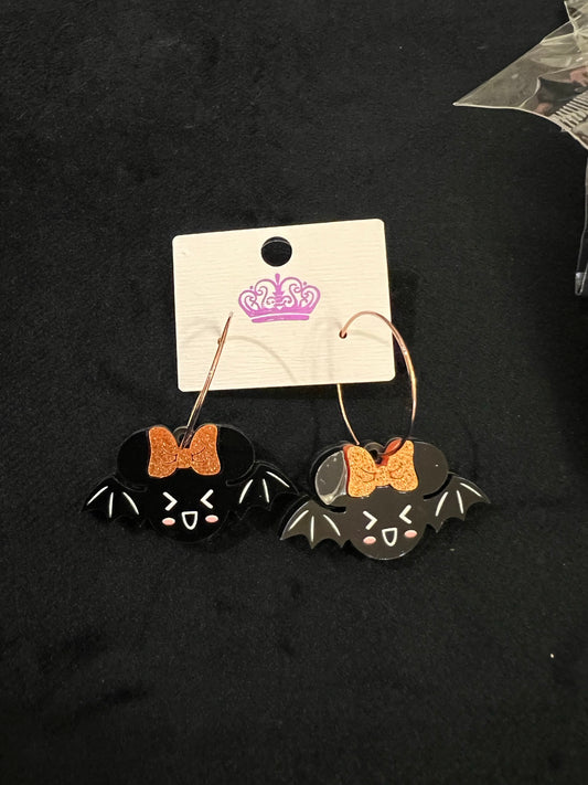 Little Bat Bow Earrings